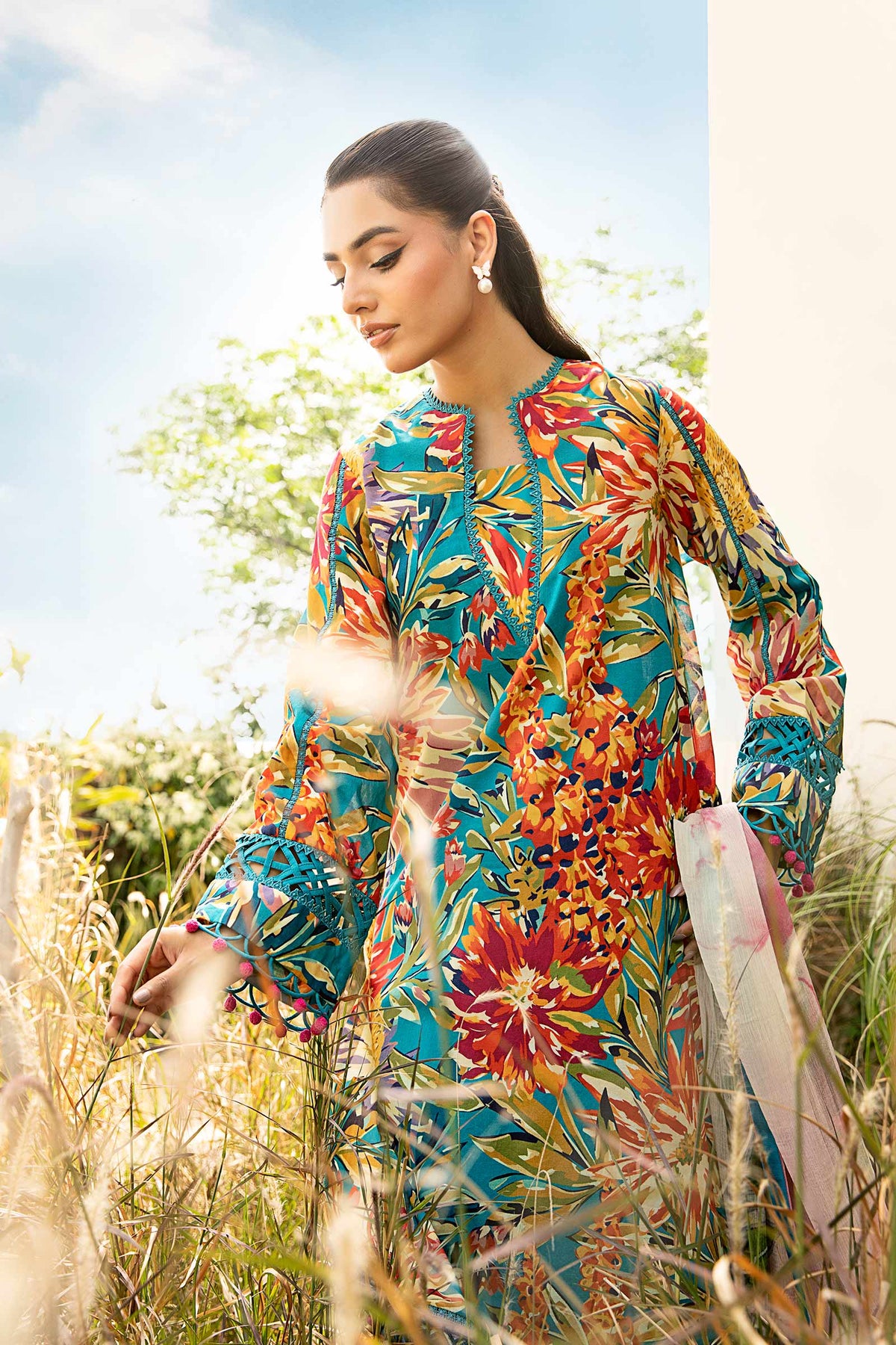 Maria B | Eid Basic Lawn | MB-CUS25-903A -  Maria B Ladies Clothes - Original Designer Dress - House of Maryam
