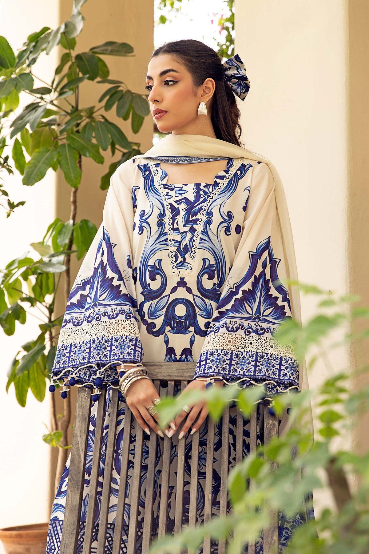 Maria B | Eid Basic Lawn | MB-CUS25-904A -  Maria B Ladies Clothes - Original Designer Dress - House of Maryam