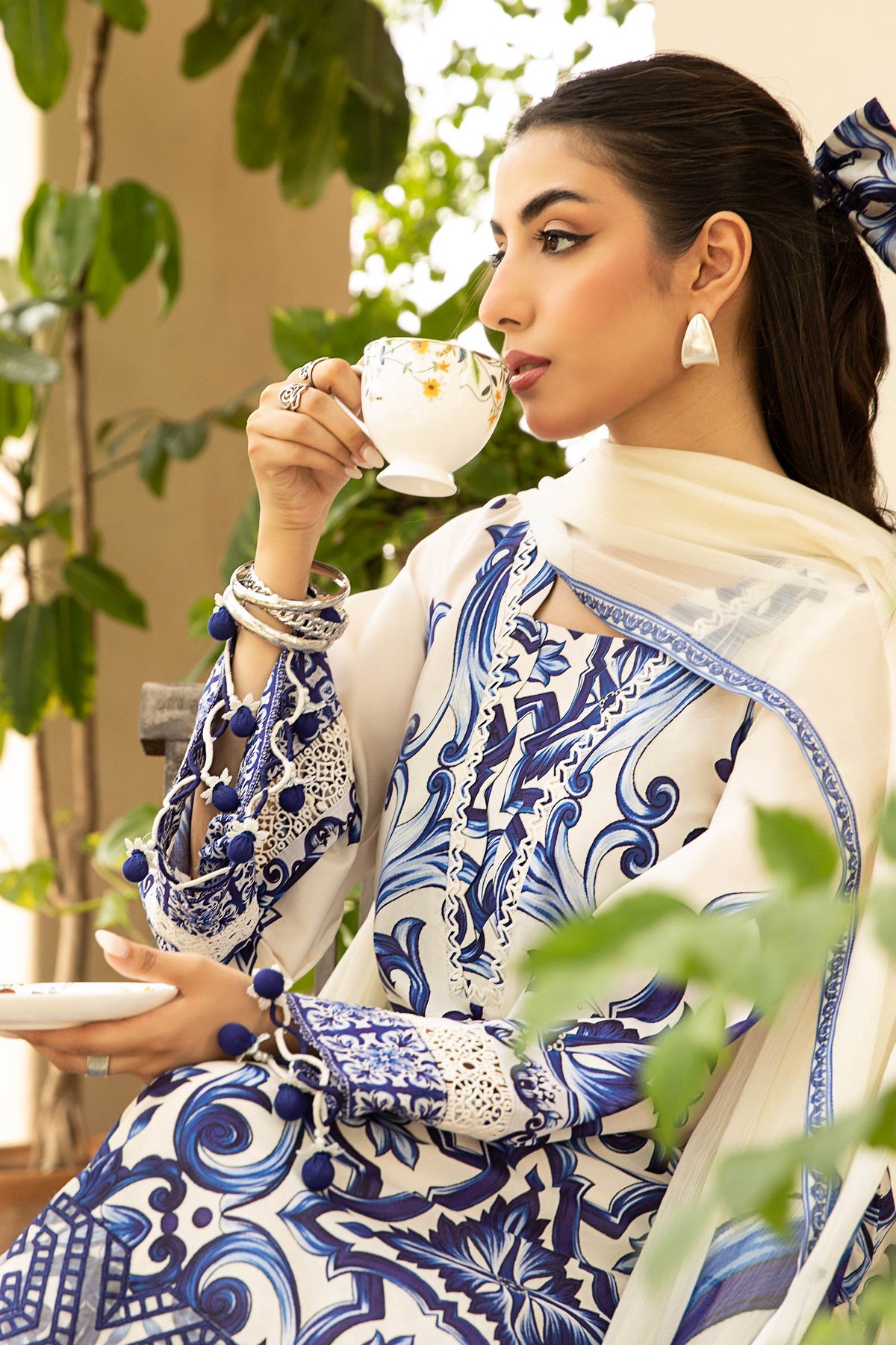 Maria B | Eid Basic Lawn | MB-CUS25-904A -  Maria B Ladies Clothes - Original Designer Dress - House of Maryam
