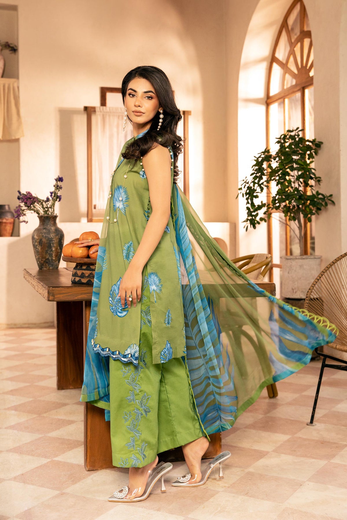 Maria B | Eid Basic Lawn | MB-CUS25-906A -  Maria B Ladies Clothes - Original Designer Dress - House of Maryam