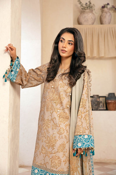 Maria B | Eid Basic Lawn | MB-CUS25-909B -  Maria B Ladies Clothes - Original Designer Dress - House of Maryam