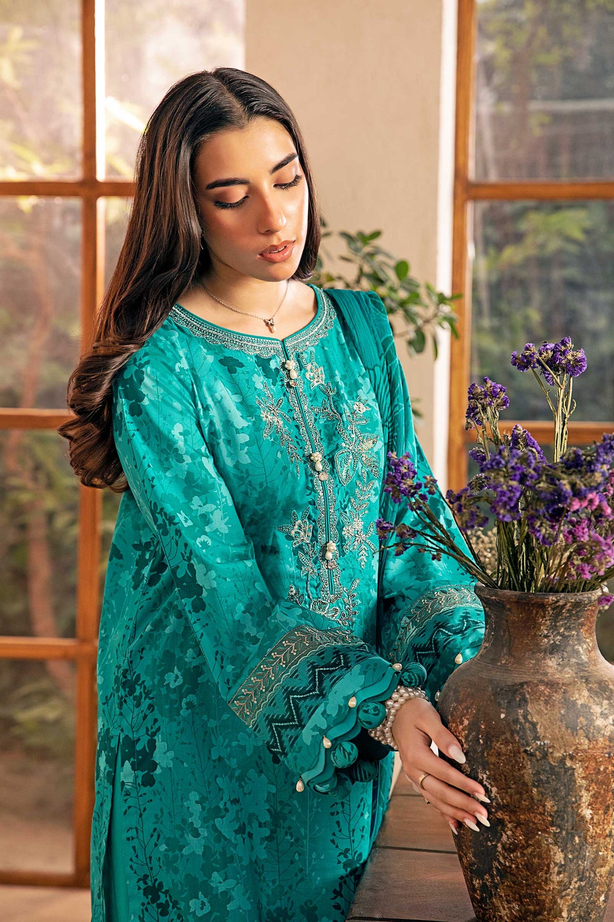 Maria B | Eid Basic Lawn | MB-CUS25-910A -  Maria B Ladies Clothes - Original Designer Dress - House of Maryam