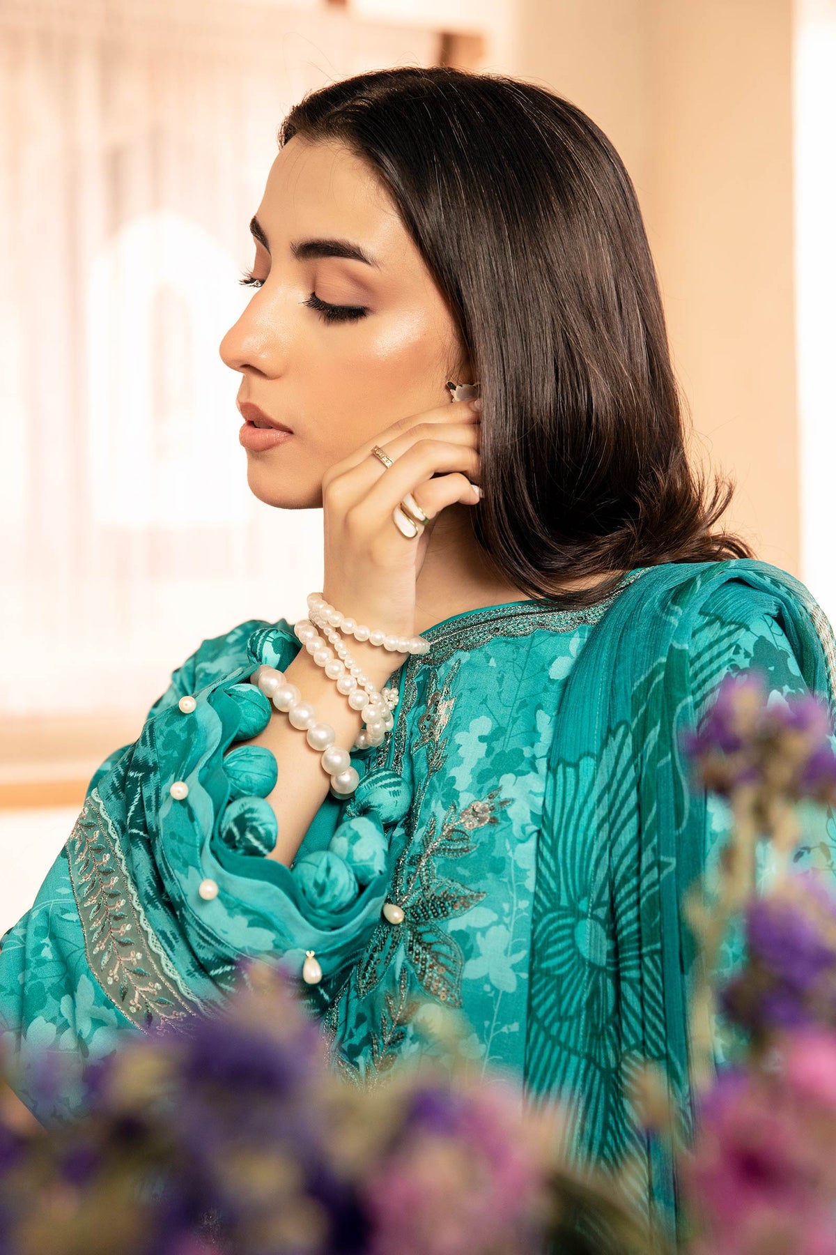 Maria B | Eid Basic Lawn | MB-CUS25-910A -  Maria B Ladies Clothes - Original Designer Dress - House of Maryam