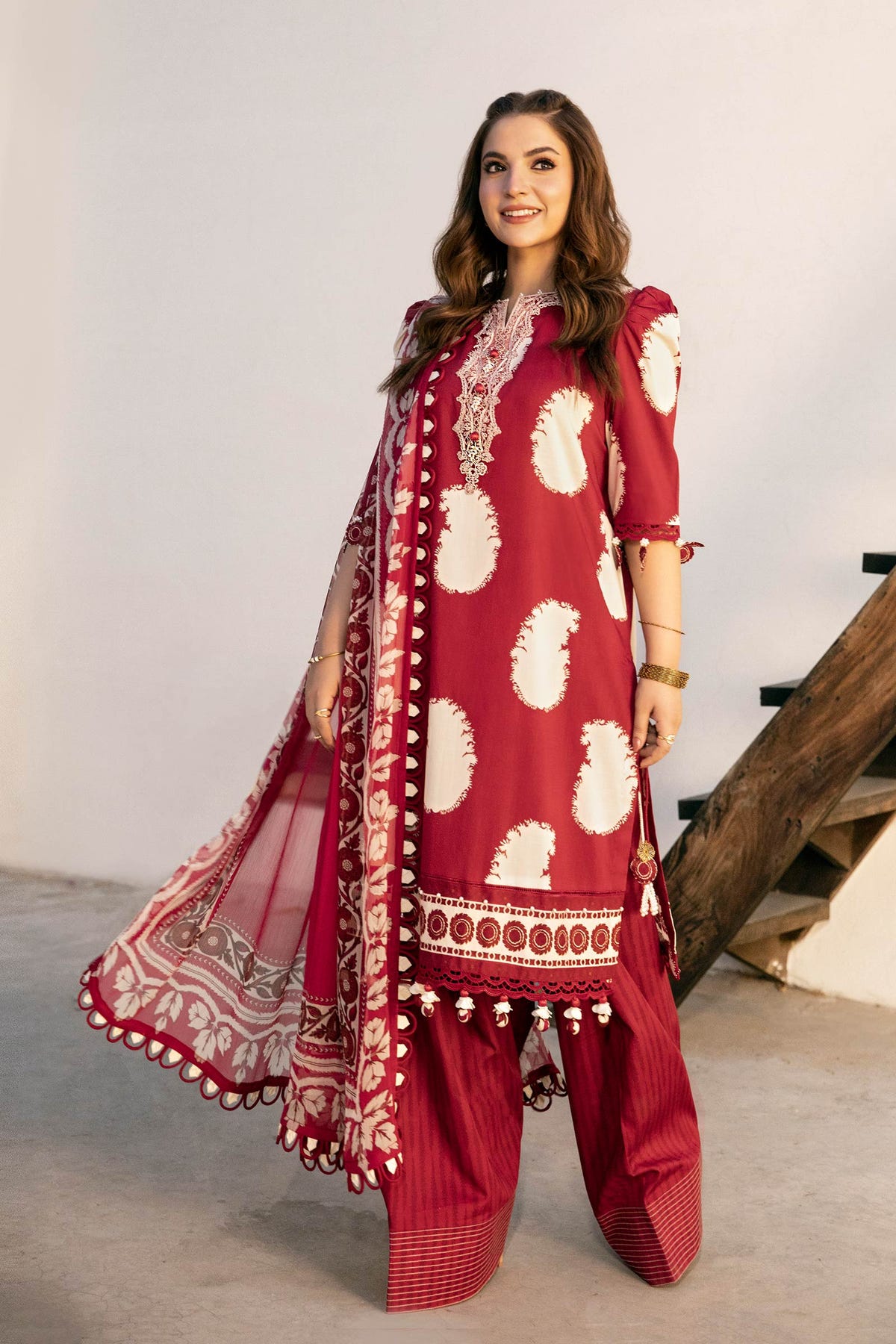 Maria B | Eid Basic Lawn | MB-CUS25-911A -  Maria B Ladies Clothes - Original Designer Dress - House of Maryam
