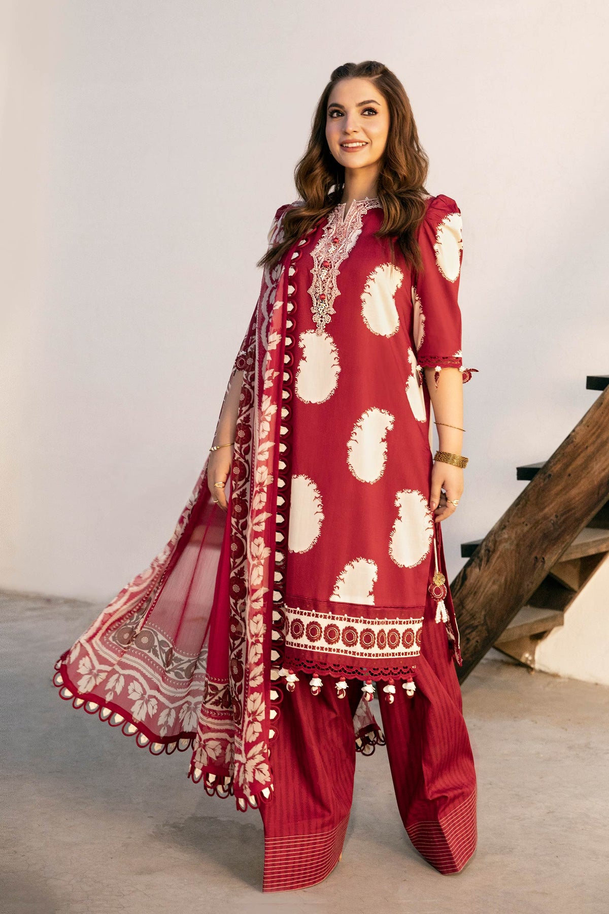 Maria B | Eid Basic Lawn | MB-CUS25-911A -  Maria B Ladies Clothes - Original Designer Dress - House of Maryam