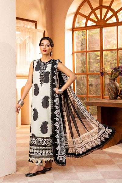Maria B | Eid Basic Lawn | MB-CUS25-911B -  Maria B Ladies Clothes - Original Designer Dress - House of Maryam