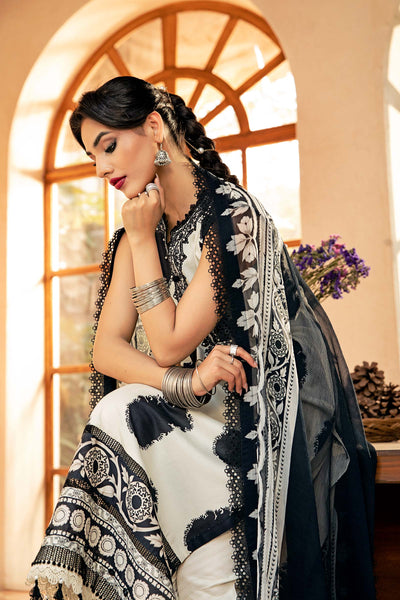 Maria B | Eid Basic Lawn | MB-CUS25-911B -  Maria B Ladies Clothes - Original Designer Dress - House of Maryam