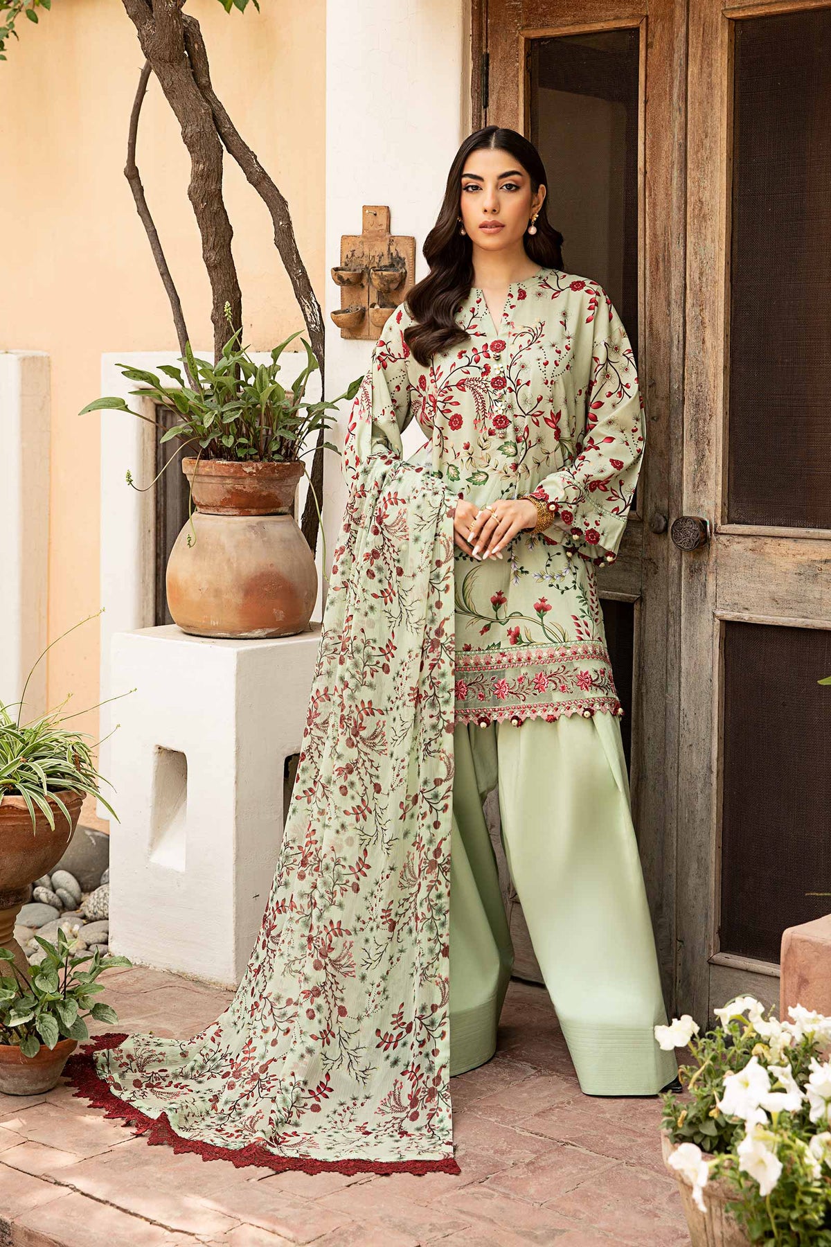 Maria B | Eid Basic Lawn | MB-CUS25-912B -  Maria B Ladies Clothes - Original Designer Dress - House of Maryam