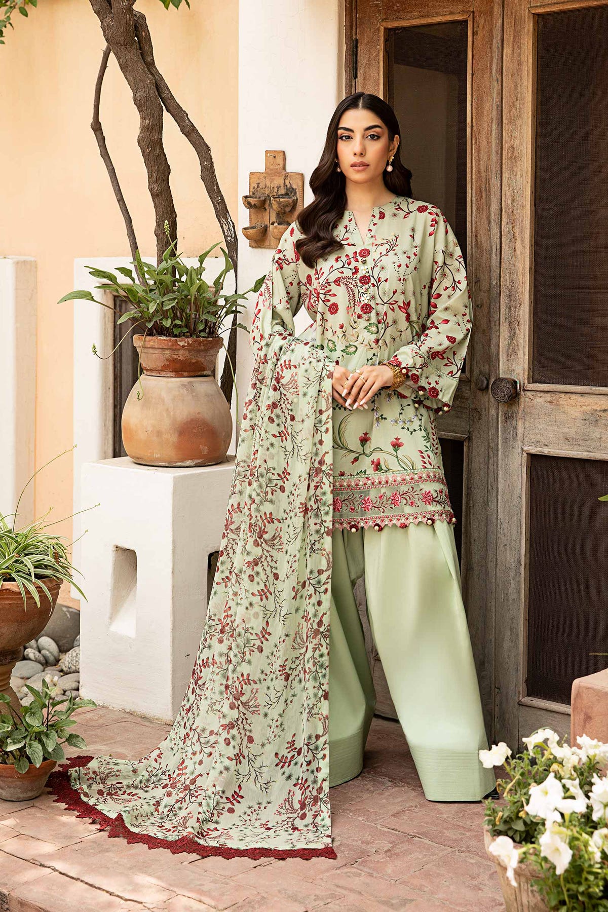 Maria B | Eid Basic Lawn | MB-CUS25-912B -  Maria B Ladies Clothes - Original Designer Dress - House of Maryam