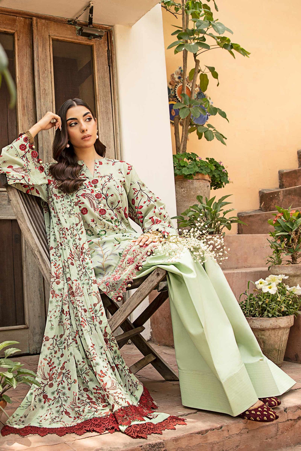 Maria B | Eid Basic Lawn | MB-CUS25-912B -  Maria B Ladies Clothes - Original Designer Dress - House of Maryam