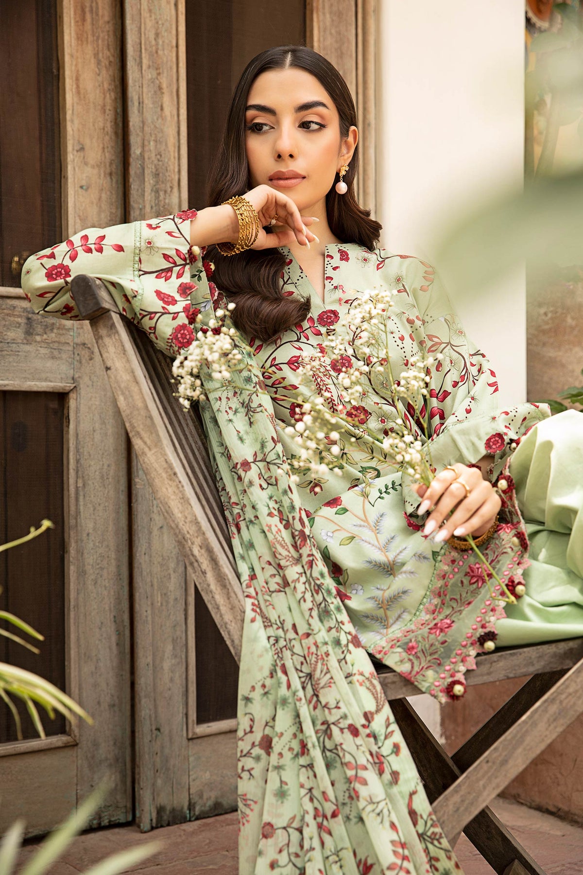 Maria B | Eid Basic Lawn | MB-CUS25-912B -  Maria B Ladies Clothes - Original Designer Dress - House of Maryam