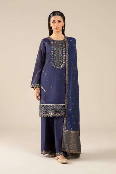Maria B | Basics RTW | 3 Pc Embroidered Two Tone Silk Suit | MB-FS25-30 -  Maria B Ladies Clothes - Original Designer Dress - House of Maryam