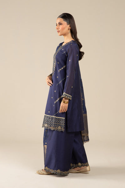 Maria B | Basics RTW | 3 Pc Embroidered Two Tone Silk Suit | MB-FS25-30 -  Maria B Ladies Clothes - Original Designer Dress - House of Maryam