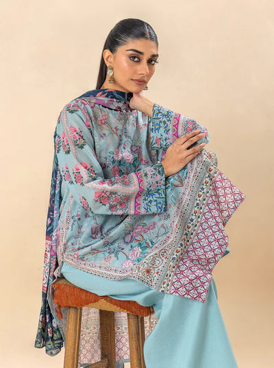 Morbagh | Lawn Collection 24 | SOUL BLUE -  Morbagh Luxury - Original Designer Dress - House of Maryam