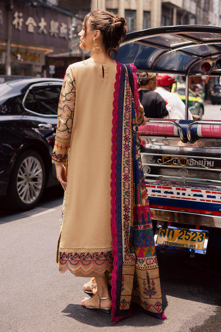 Marjjan | Carnation Lawn | MBL-13 B (BEIGE) -  Marjjan Ladies Clothes - Original Designer Dress - House of Maryam