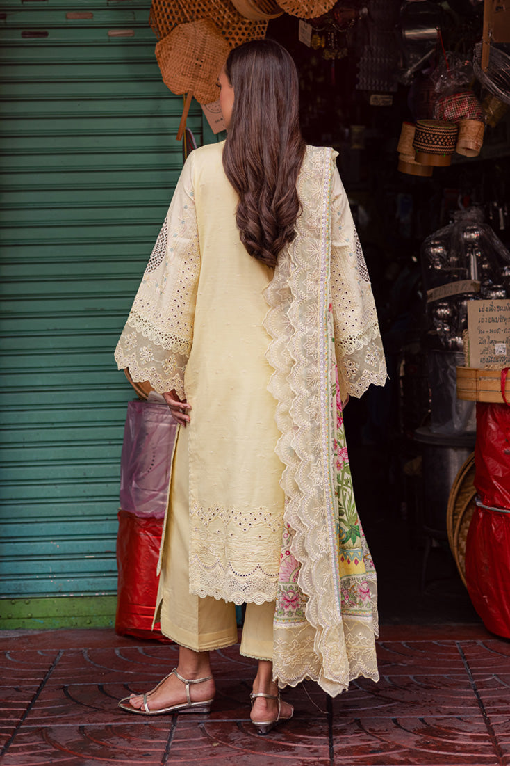 Marjjan | Carnation Lawn | MBL-14 B (LIME YELLOW) -  Marjjan Ladies Clothes - Original Designer Dress - House of Maryam