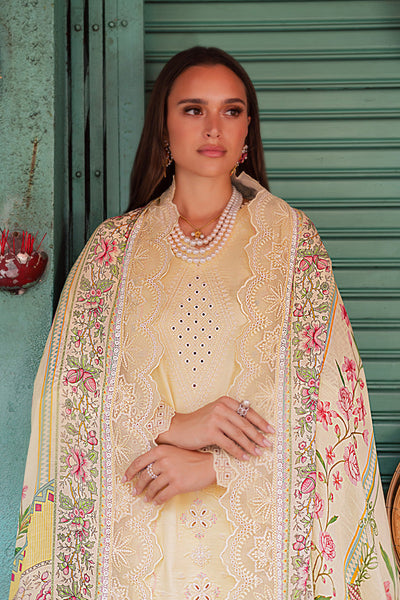 Marjjan | Carnation Lawn | MBL-14 B (LIME YELLOW) -  Marjjan Ladies Clothes - Original Designer Dress - House of Maryam