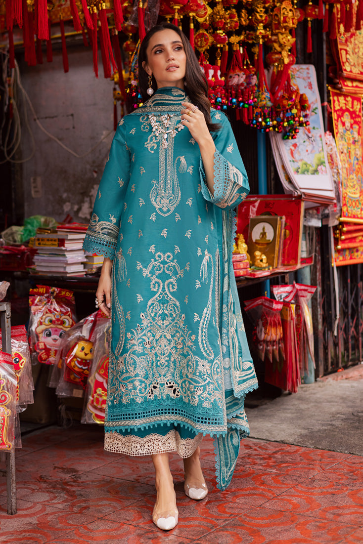 Marjjan | Carnation Lawn | MBL-15 B (LIGHT ZINC) -  Marjjan Ladies Clothes - Original Designer Dress - House of Maryam