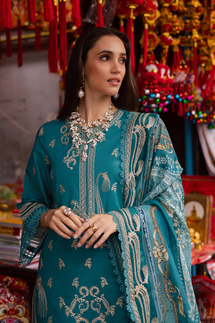 Marjjan | Carnation Lawn | MBL-15 B (LIGHT ZINC) -  Marjjan Ladies Clothes - Original Designer Dress - House of Maryam