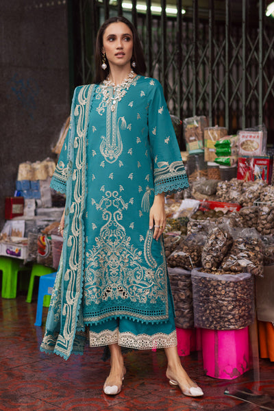 Marjjan | Carnation Lawn | MBL-15 B (LIGHT ZINC) -  Marjjan Ladies Clothes - Original Designer Dress - House of Maryam