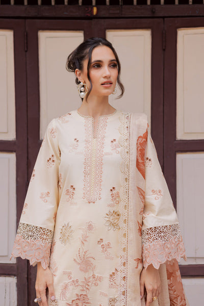 Marjjan | Carnation Lawn | MBL-16 A (ALMOND SKIN) -  Marjjan Ladies Clothes - Original Designer Dress - House of Maryam