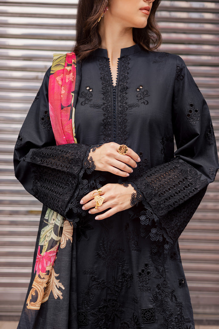 Marjjan | Carnation Lawn | MBL-16 B (BLACK) -  Marjjan Ladies Clothes - Original Designer Dress - House of Maryam