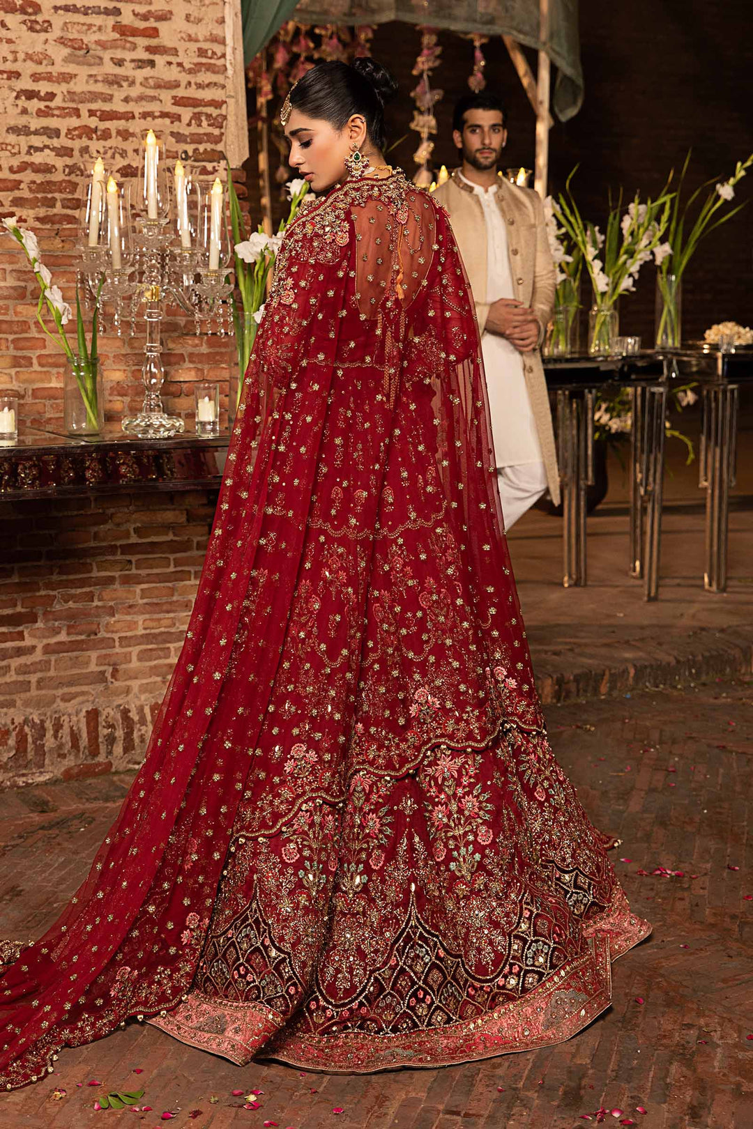 Maria B | Bridal Couture | Roza by Designer Maria B - House of Maryam - Pakistani Designer Ethnic Wear in {{ shop.shopifyCountryName }}