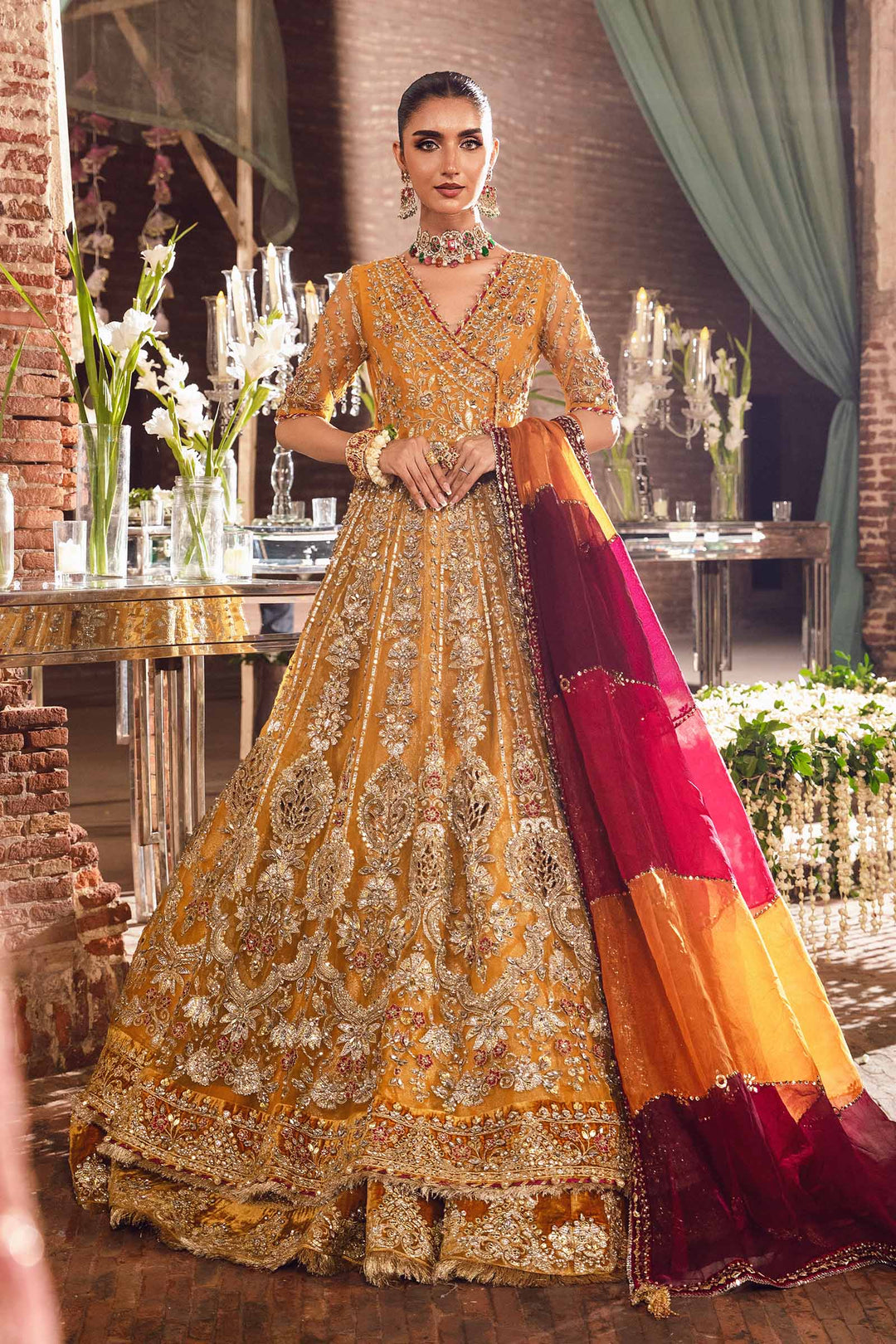 Maria B | Bridal Couture | Zehrin by Designer Maria B - House of Maryam - Pakistani Designer Ethnic Wear in {{ shop.shopifyCountryName }}