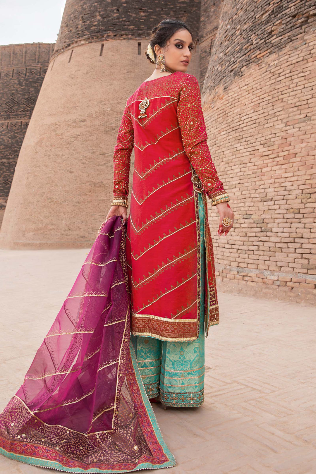 Maria B | Bridal Couture | Chundari -  Maria B Ladies Clothes -  House of Maryam
