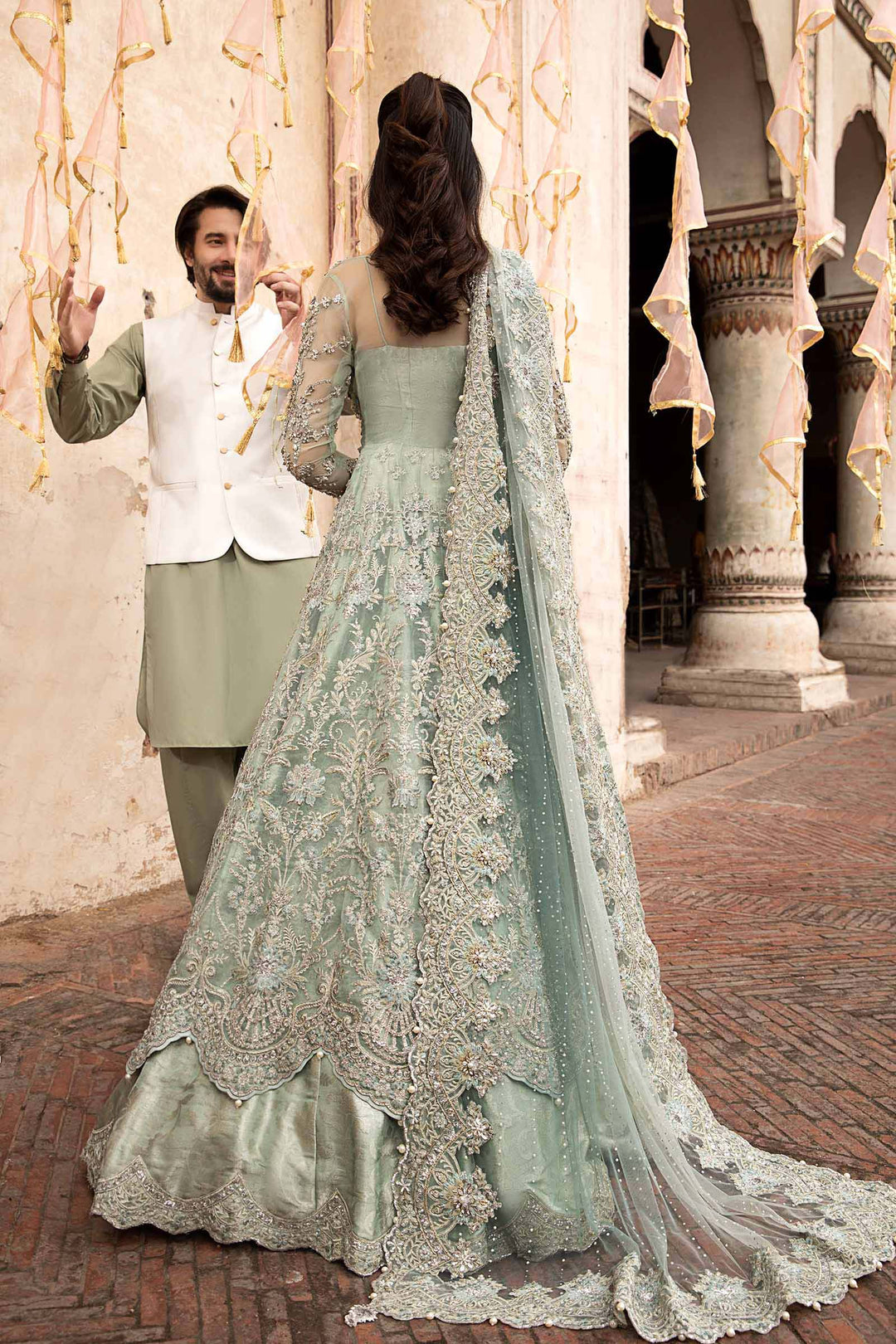 Maria B | Bridal Couture | Sevara -  Maria B Ladies Clothes - Original Designer Dress - House of Maryam