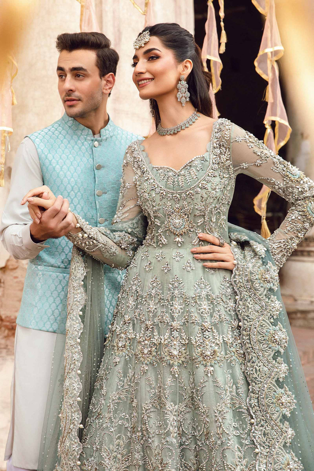 Maria B | Bridal Couture | Sevara -  Maria B Ladies Clothes - Original Designer Dress - House of Maryam