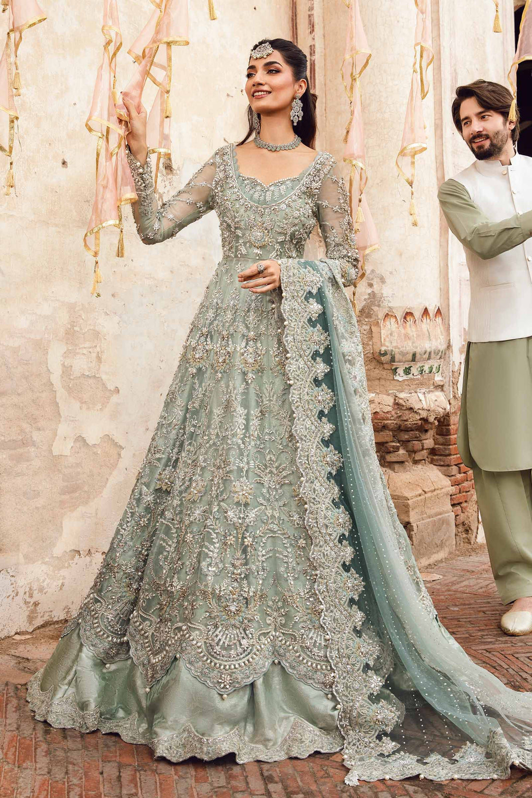 Maria B | Bridal Couture | Sevara -  Maria B Ladies Clothes - Original Designer Dress - House of Maryam
