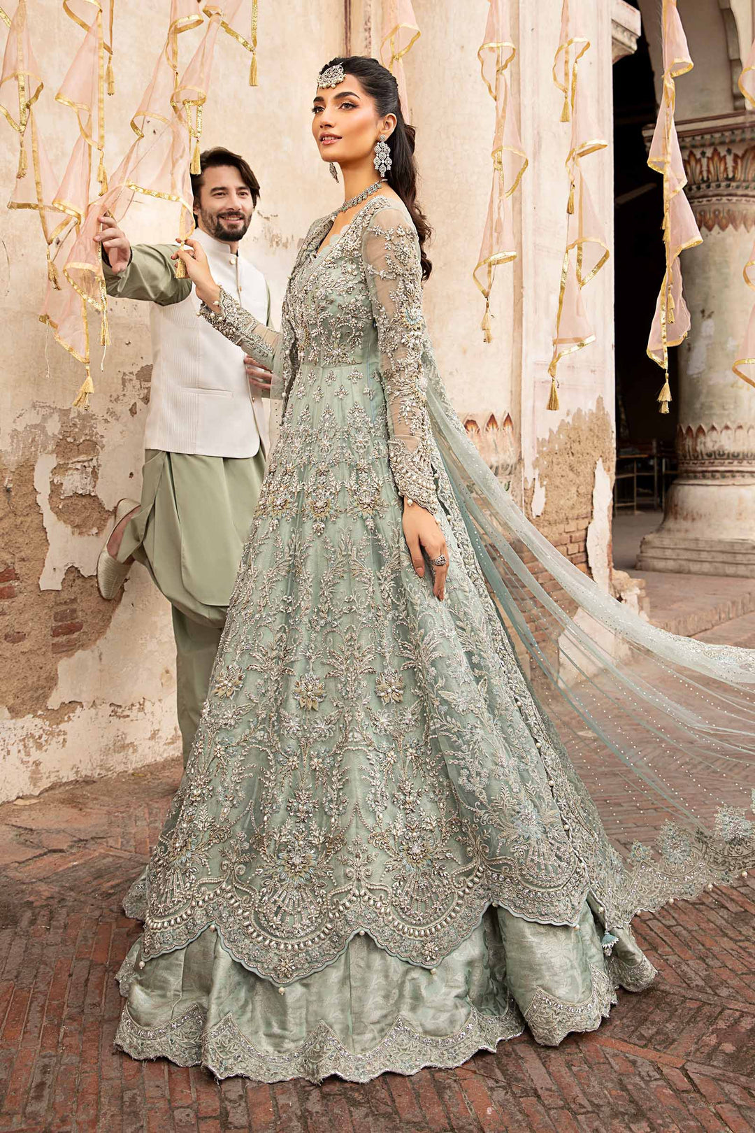 Maria B | Bridal Couture | Sevara -  Maria B Ladies Clothes - Original Designer Dress - House of Maryam