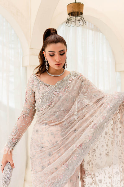 Maria B | Bridal Couture | Pale Pink MC-909 -  Maria B Ladies Clothes - Original Designer Dress - House of Maryam