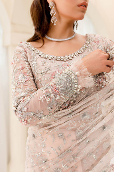 Maria B | Bridal Couture | Pale Pink MC-909 -  Maria B Ladies Clothes - Original Designer Dress - House of Maryam