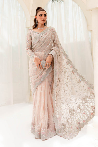 Maria B | Bridal Couture | Pale Pink MC-909 -  Maria B Ladies Clothes - Original Designer Dress - House of Maryam