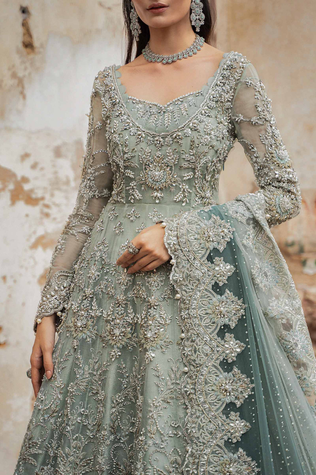 Maria B | Bridal Couture | Sevara -  Maria B Ladies Clothes - Original Designer Dress - House of Maryam