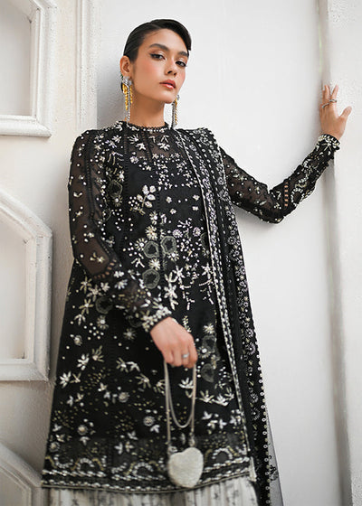 Suffuse Aliyyah black and off white organza shirt and sharara, photo 5