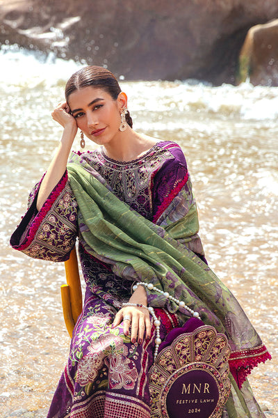 MNR | Festive Lawn 24 | GUL-E-LALA -  MNR Luxury - Original Designer Dress - House of Maryam