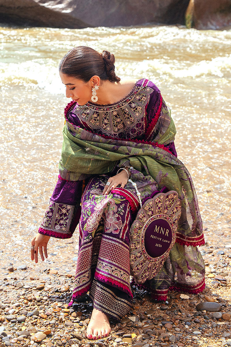 MNR | Festive Lawn 24 | GUL-E-LALA -  MNR Luxury - Original Designer Dress - House of Maryam