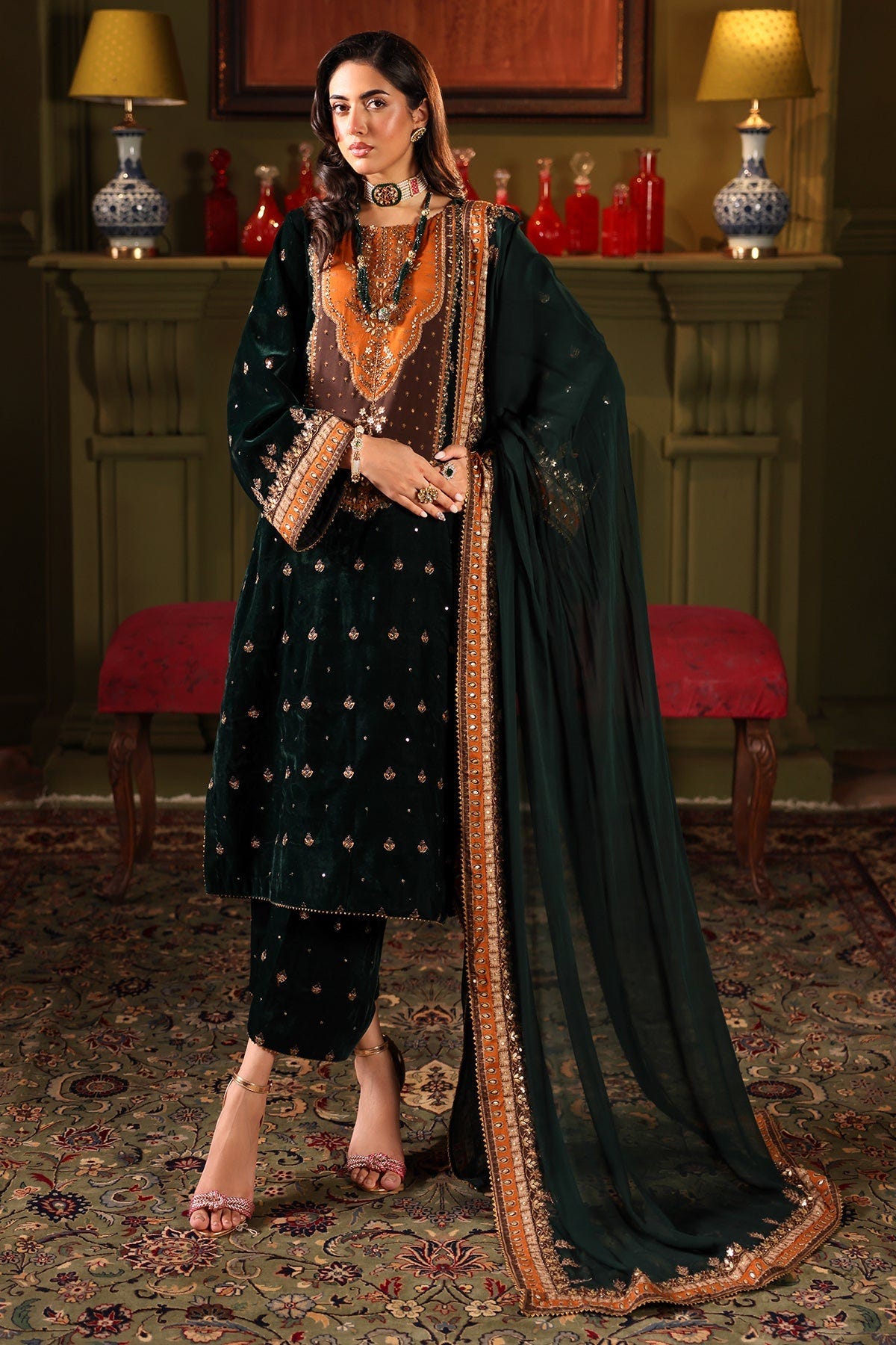 Charizma | Signora Velvet | VELVET CVT4-10 -  Charizma Ladies Clothes - Original Designer Dress - House of Maryam