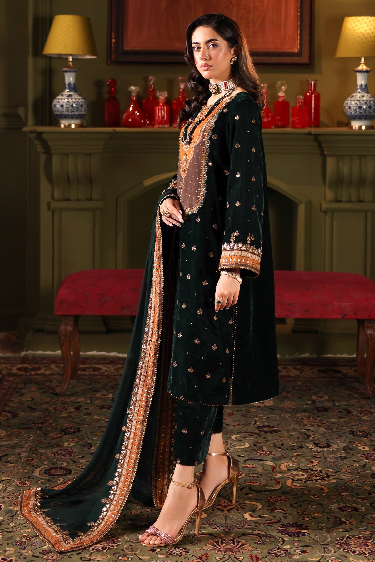 Charizma | Signora Velvet | VELVET CVT4-10 -  Charizma Ladies Clothes - Original Designer Dress - House of Maryam