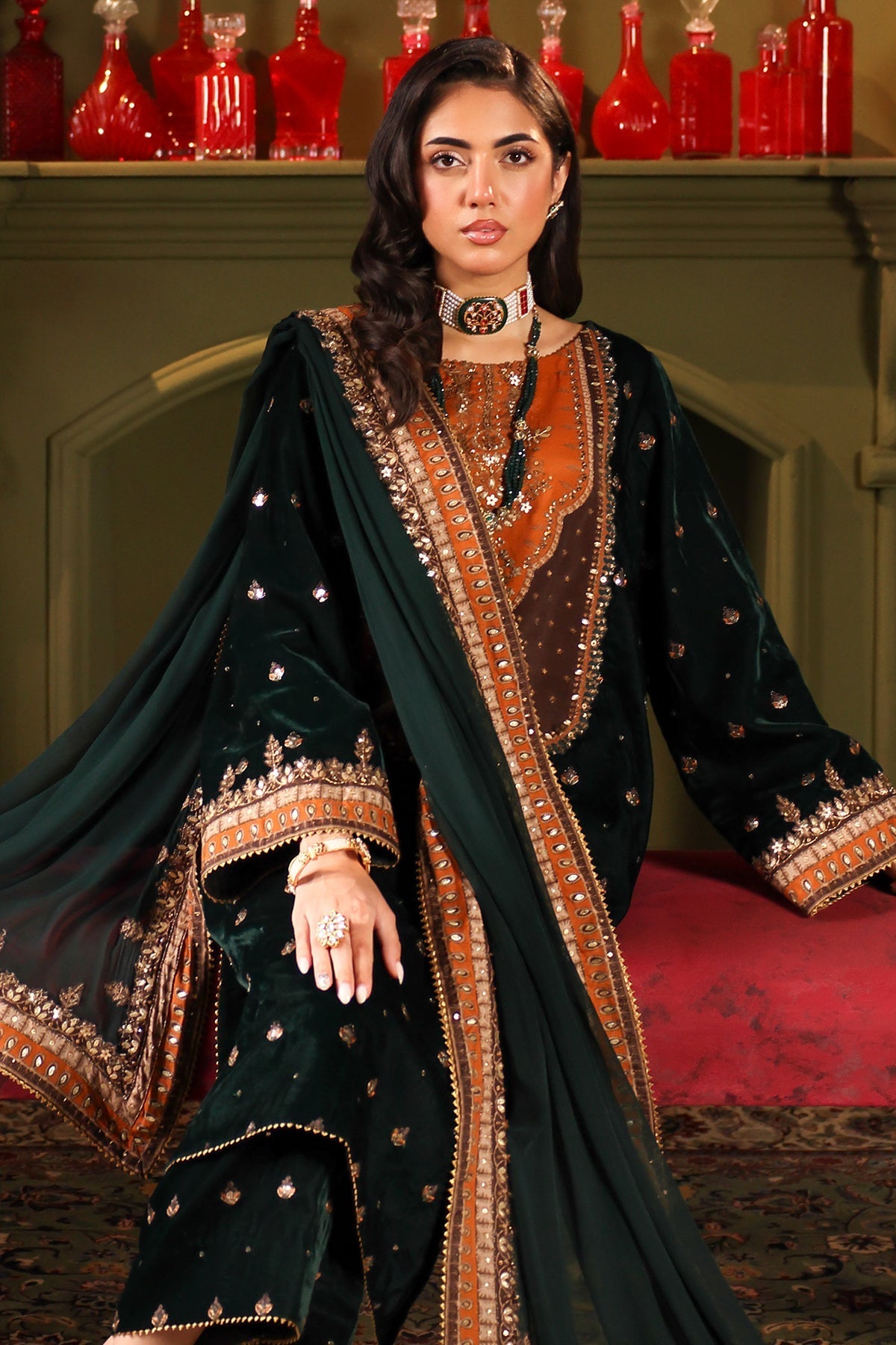 Charizma | Signora Velvet | VELVET CVT4-10 -  Charizma Ladies Clothes - Original Designer Dress - House of Maryam