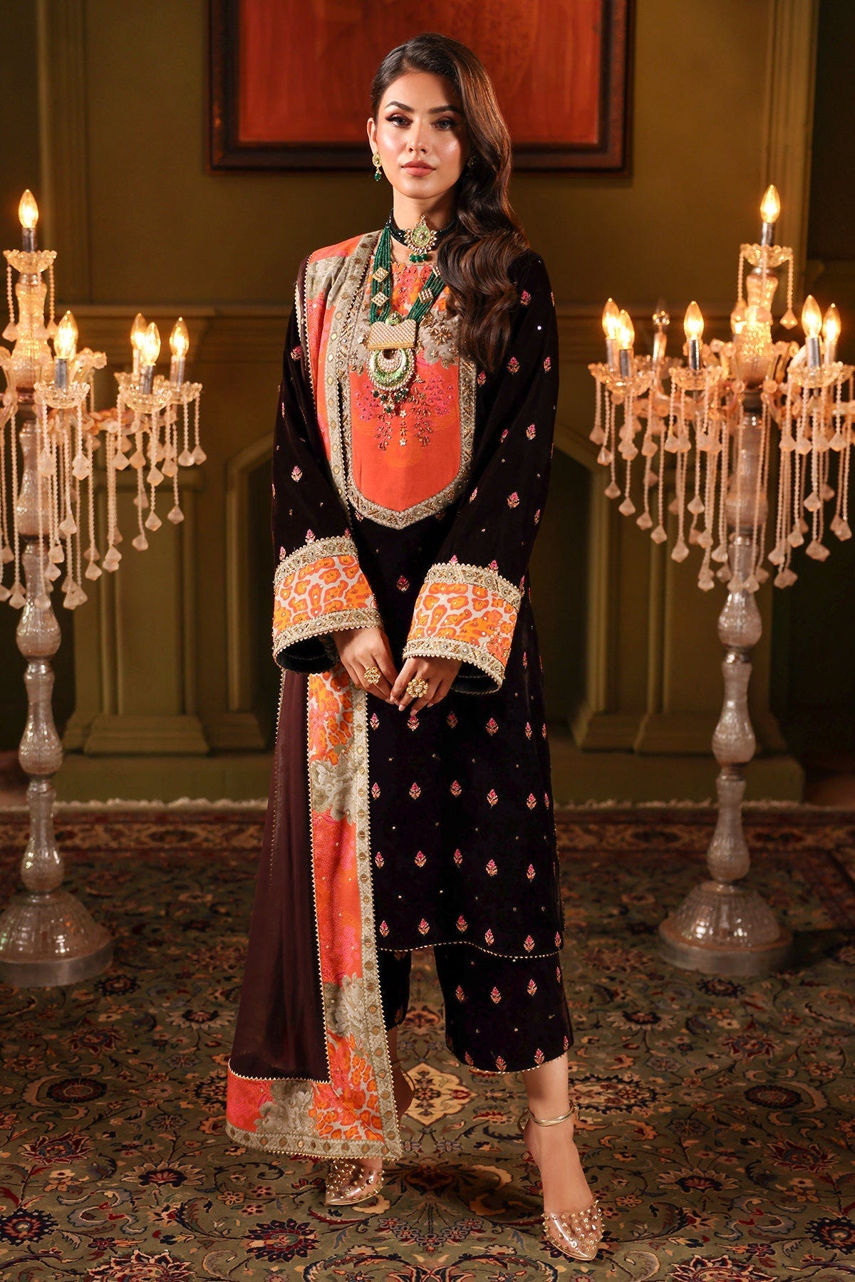 Charizma | Signora Velvet | VELVET CVT4-11 -  Charizma Ladies Clothes - Original Designer Dress - House of Maryam
