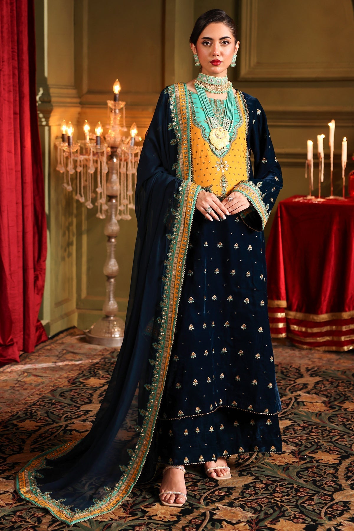 Charizma | Signora Velvet | VELVET CVT4-13 -  Charizma Ladies Clothes - Original Designer Dress - House of Maryam