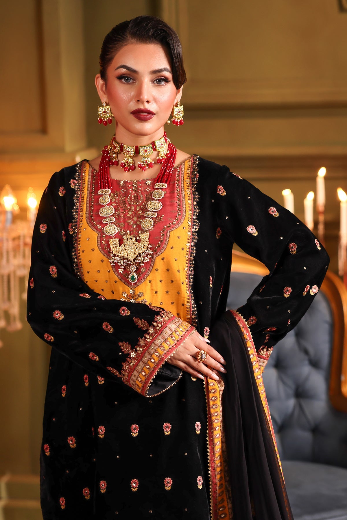 Charizma | Signora Velvet | VELVET CVT4-14 -  Charizma Ladies Clothes - Original Designer Dress - House of Maryam