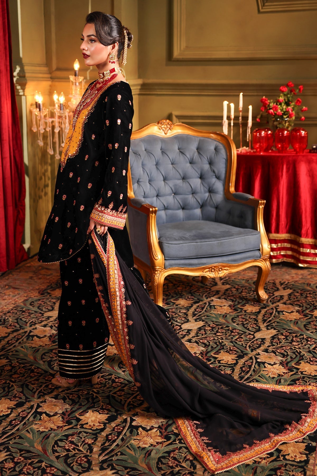 Charizma | Signora Velvet | VELVET CVT4-14 -  Charizma Ladies Clothes - Original Designer Dress - House of Maryam