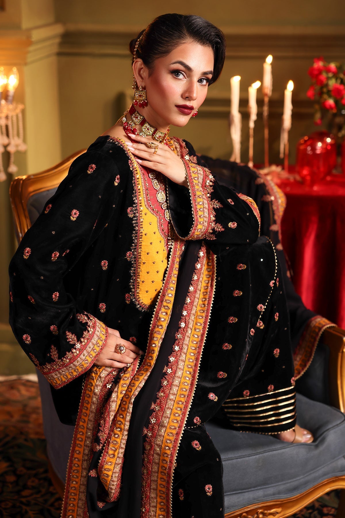 Charizma | Signora Velvet | VELVET CVT4-14 -  Charizma Ladies Clothes - Original Designer Dress - House of Maryam