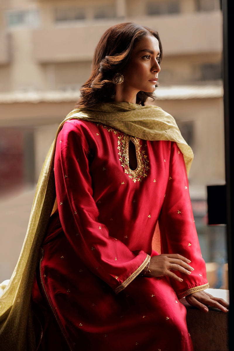 The Pink Tree Company | Yaadish Bakhair | Gul-e-Dhani -  The Pink Tree Company Ladies Clothes - Original Designer Dress - House of Maryam
