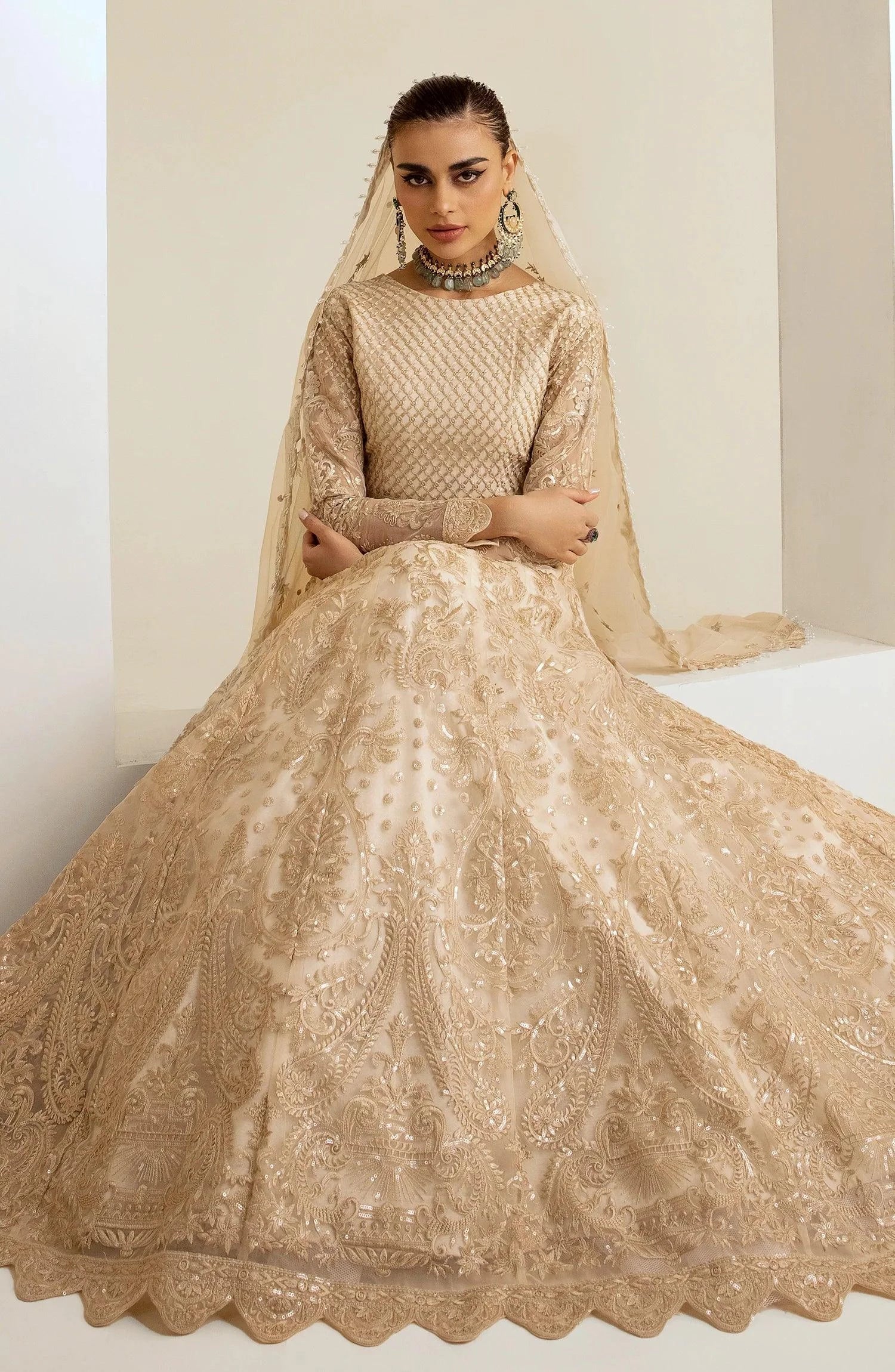 Maryum N Maria | The Brides 23 | Shroom (MS23-538) by Designer Maryum N Maria - House of Maryam - Pakistani Designer Ethnic Wear in {{ shop.shopifyCountryName }}